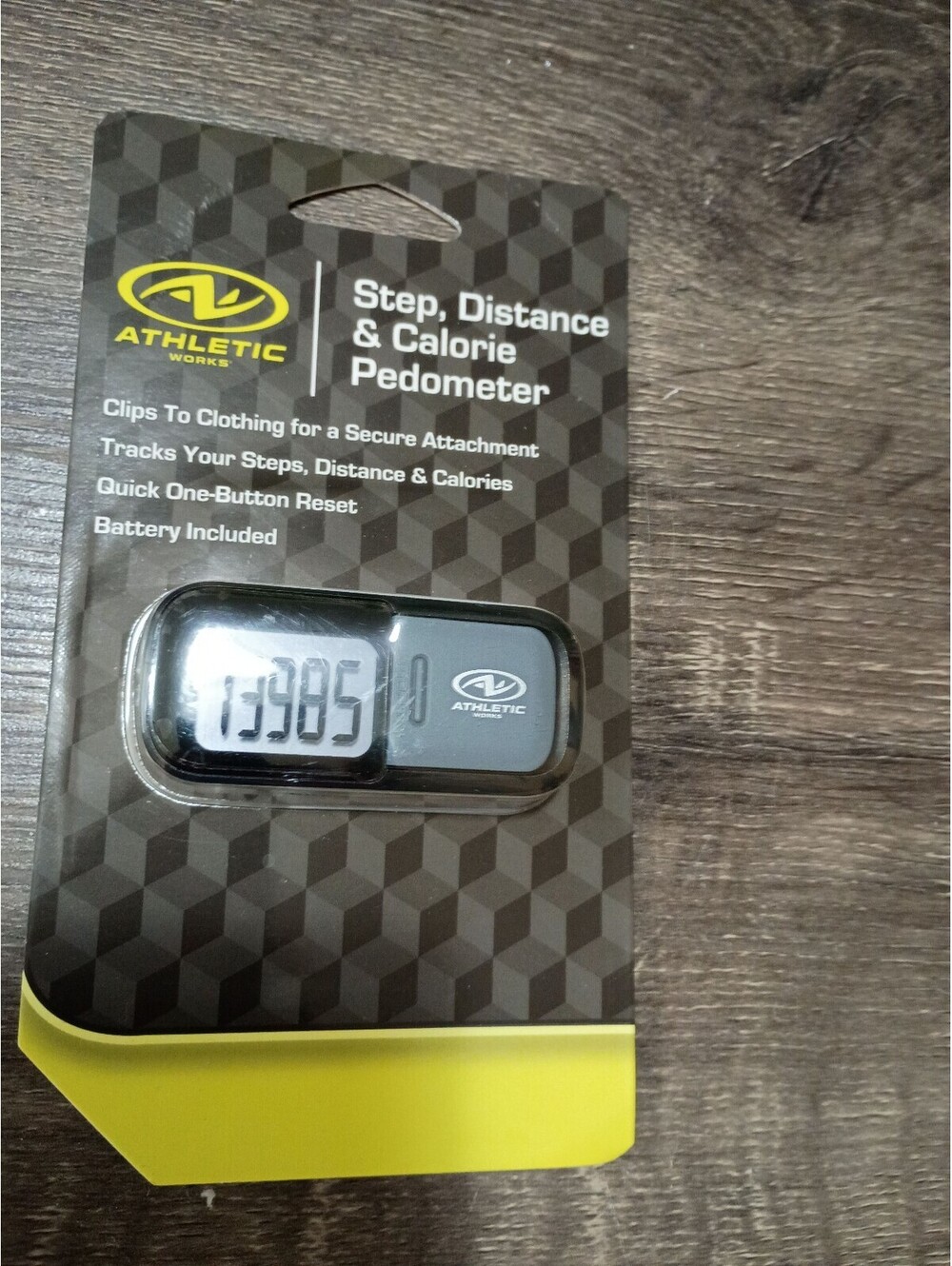 Athletic Works Step, Distance & Calorie Pedometer